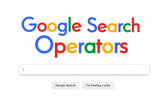 Google search operators image