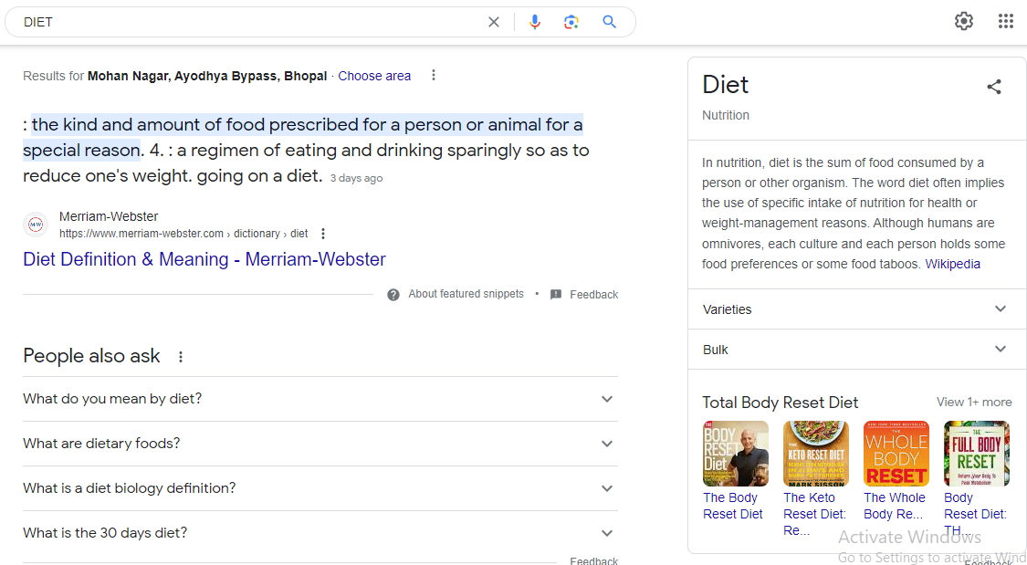 EXAMPLE OF GOOGLE KNOWLEDGE PANEL