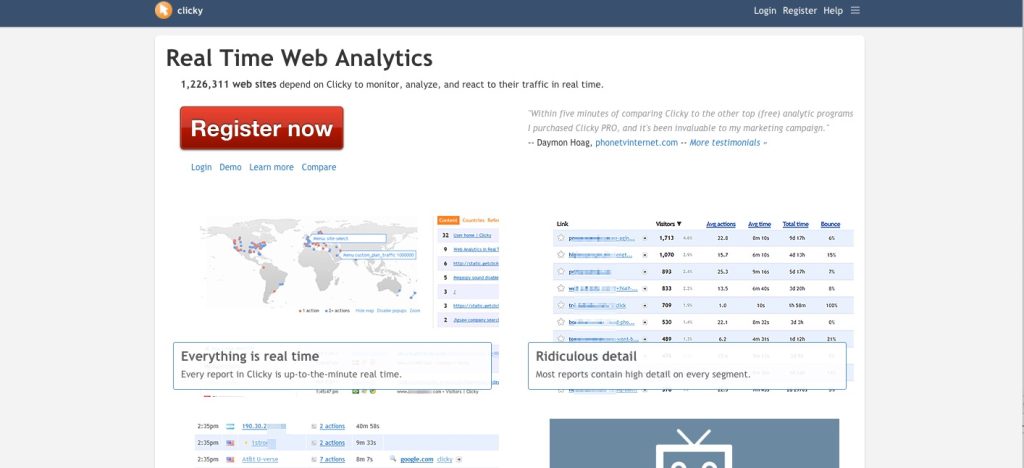 clicky google analytics alternative