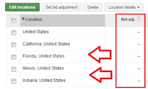 LOCATION AND TARGET BIDDING