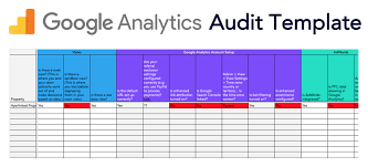 google analytics audit template