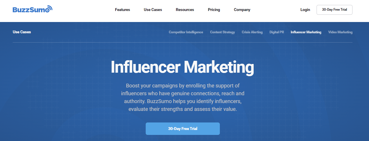 buzzsumo influencer marketing tool