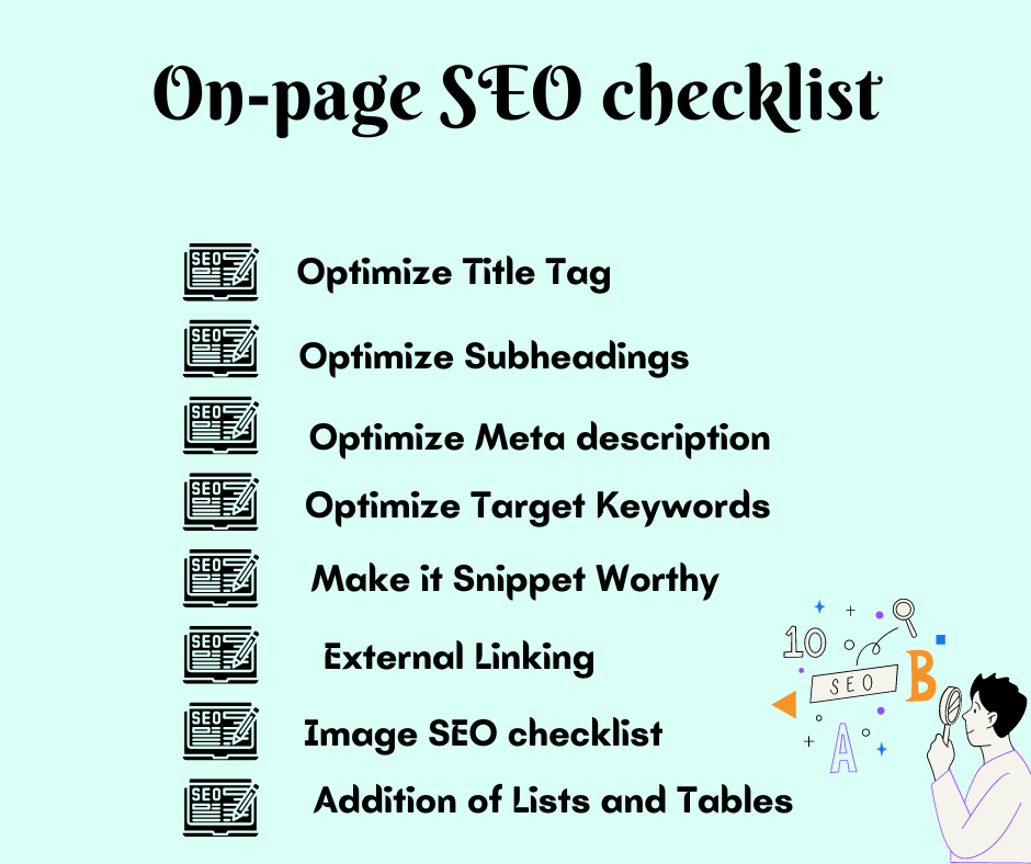 On-page SEO checklist for startups