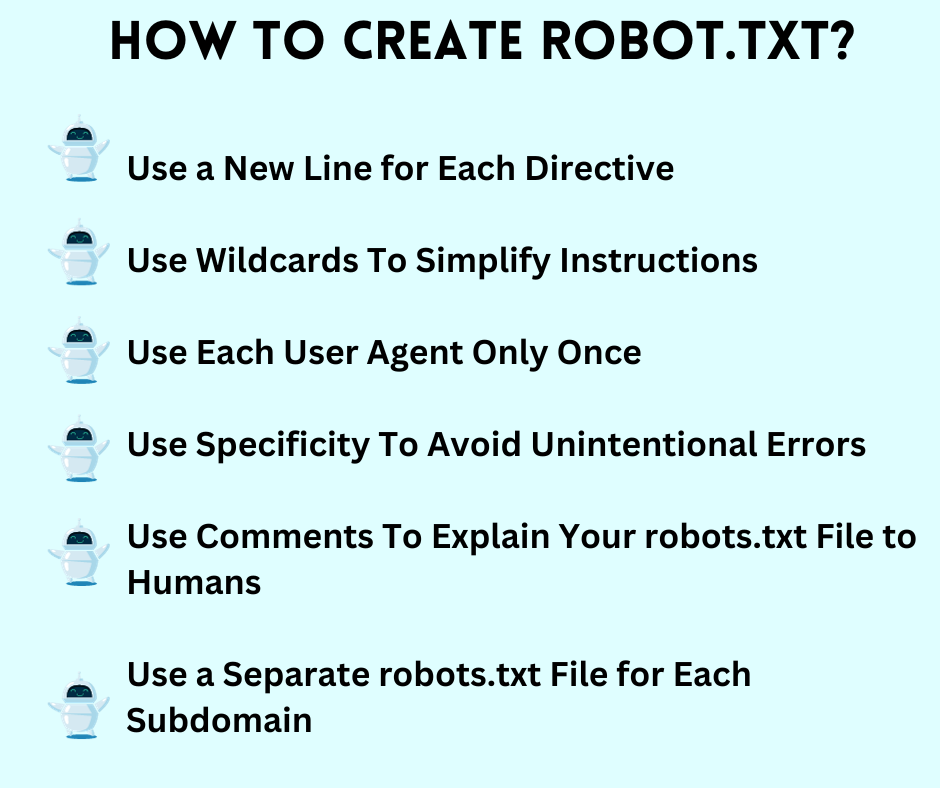 HOW TO CREATE ROBOT.TXT