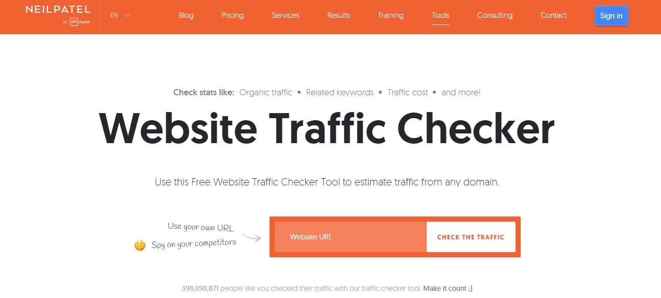 website traffic checker