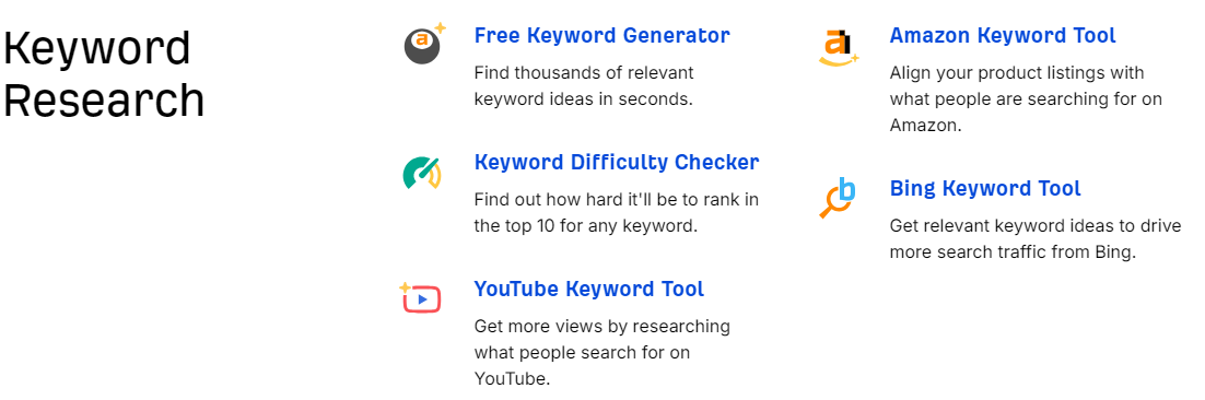 Ahrefs FREE keywords research tool kit for SEO