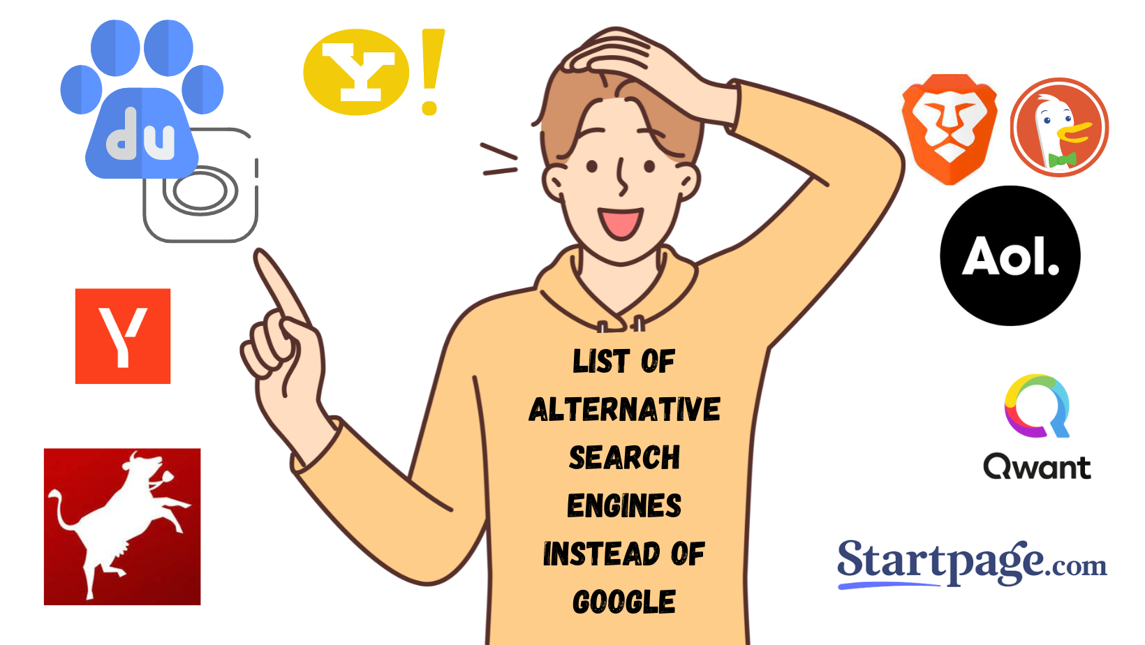 List of Alternative Search Engines Instead Of Google