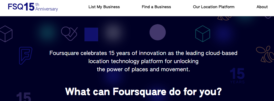 Foursquare Local business directories